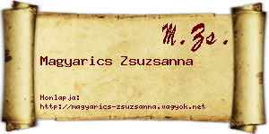 Magyarics Zsuzsanna névjegykártya